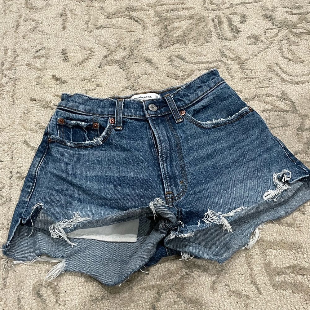 Abercrombie & Fitch Hi Rise Mom Shorts- Curve Love